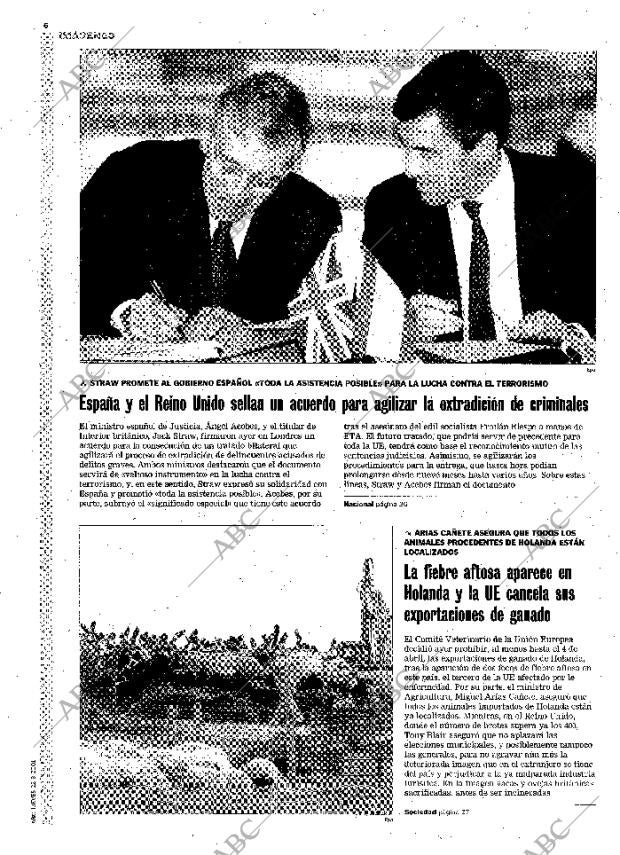 ABC MADRID 22-03-2001 página 6
