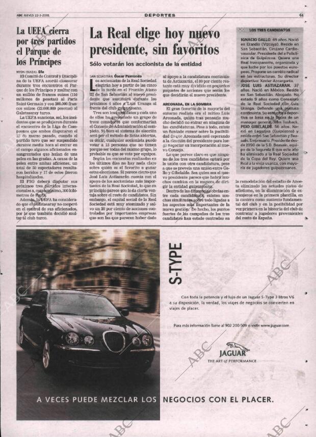 ABC MADRID 22-03-2001 página 61