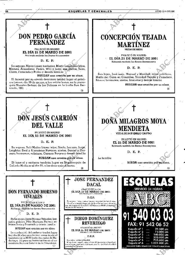 ABC MADRID 22-03-2001 página 66