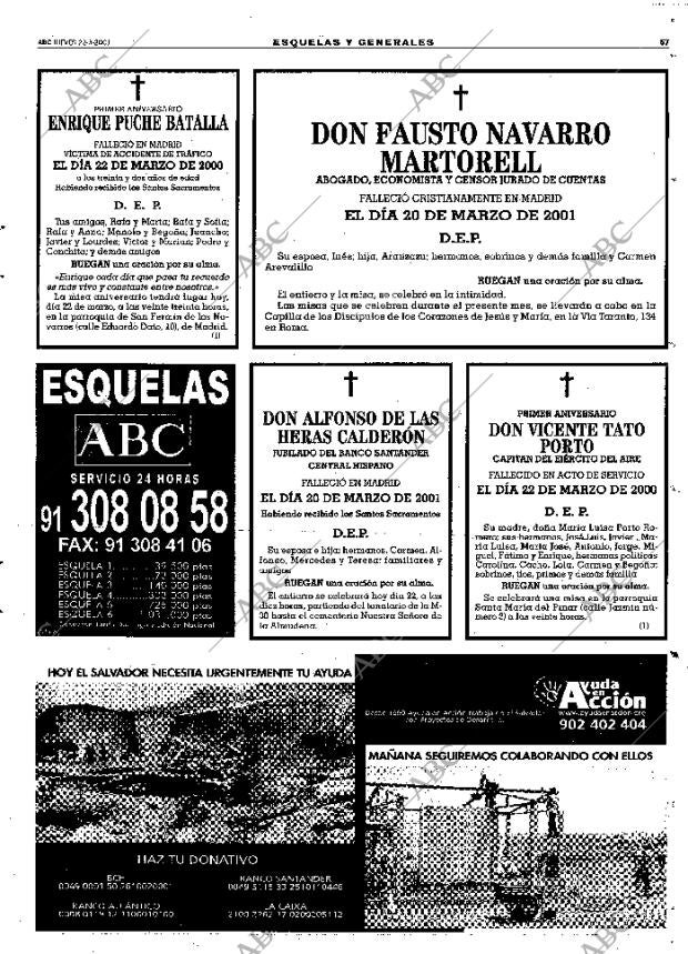 ABC MADRID 22-03-2001 página 67