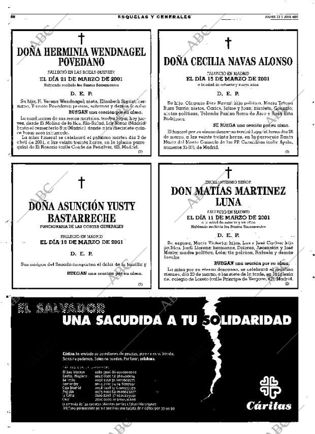 ABC MADRID 22-03-2001 página 68