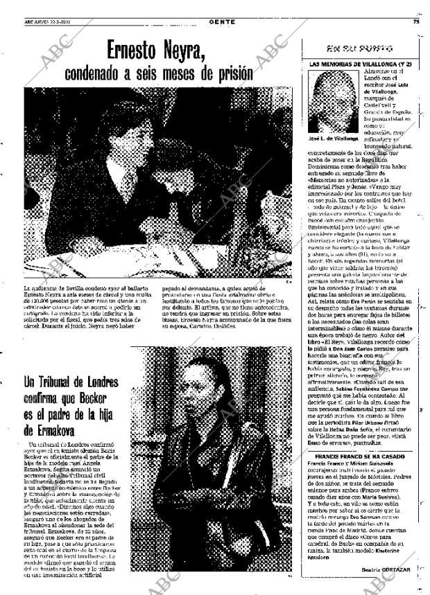 ABC MADRID 22-03-2001 página 75