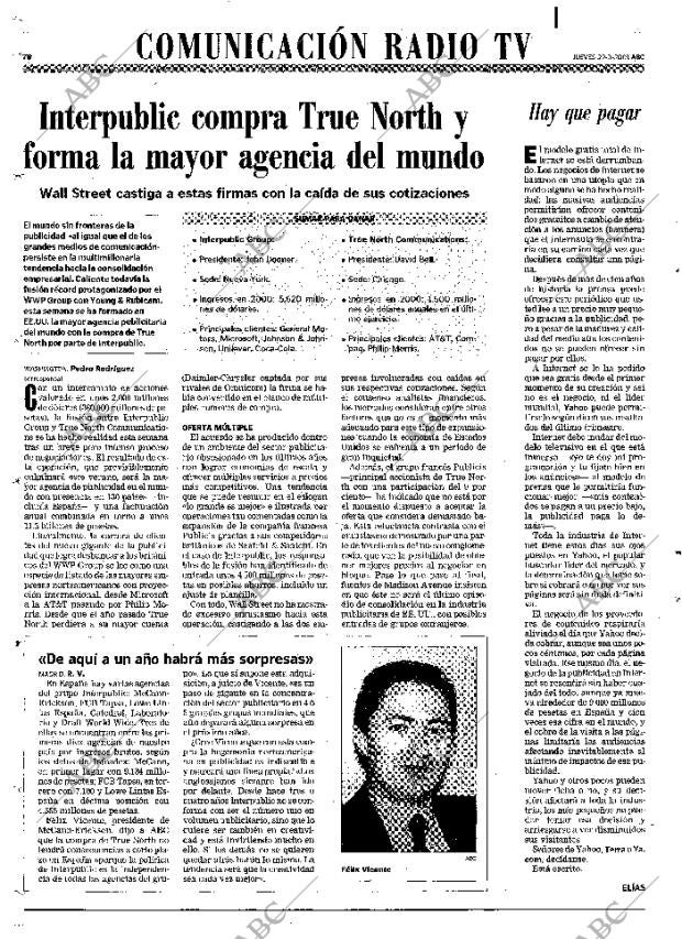 ABC MADRID 22-03-2001 página 78