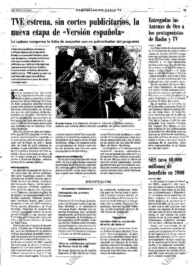 ABC MADRID 22-03-2001 página 79