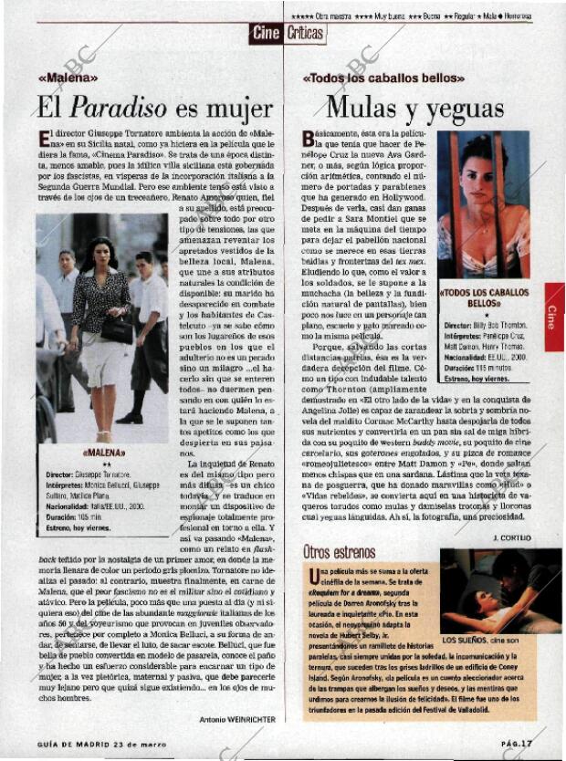 ABC MADRID 23-03-2001 página 141