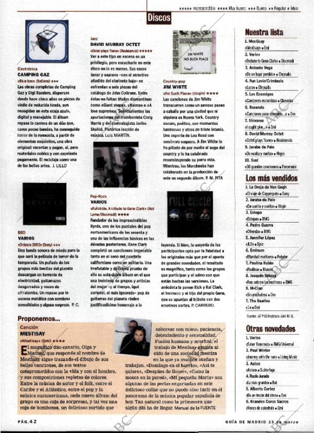 ABC MADRID 23-03-2001 página 166