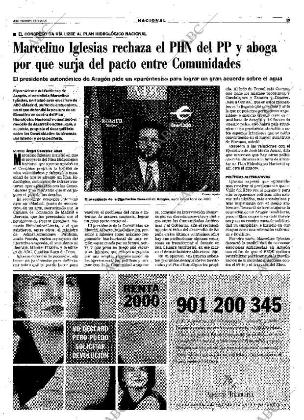 ABC MADRID 23-03-2001 página 19