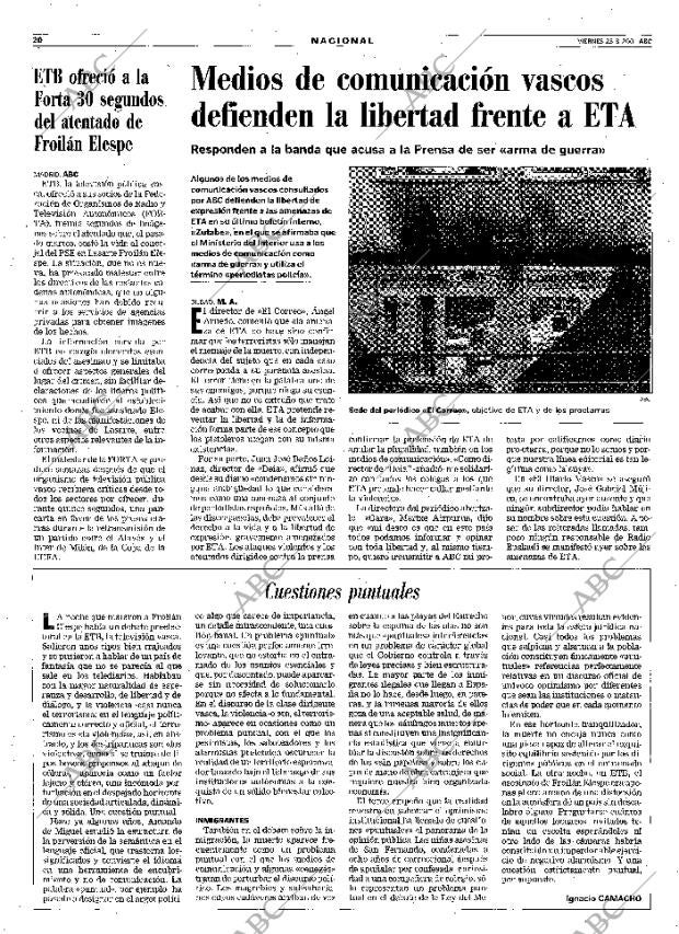 ABC MADRID 23-03-2001 página 20