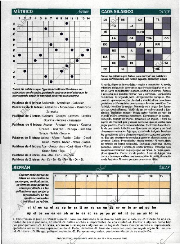 ABC MADRID 23-03-2001 página 244