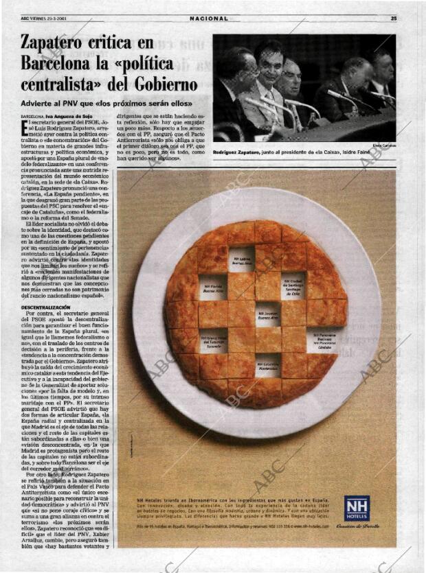 ABC MADRID 23-03-2001 página 25