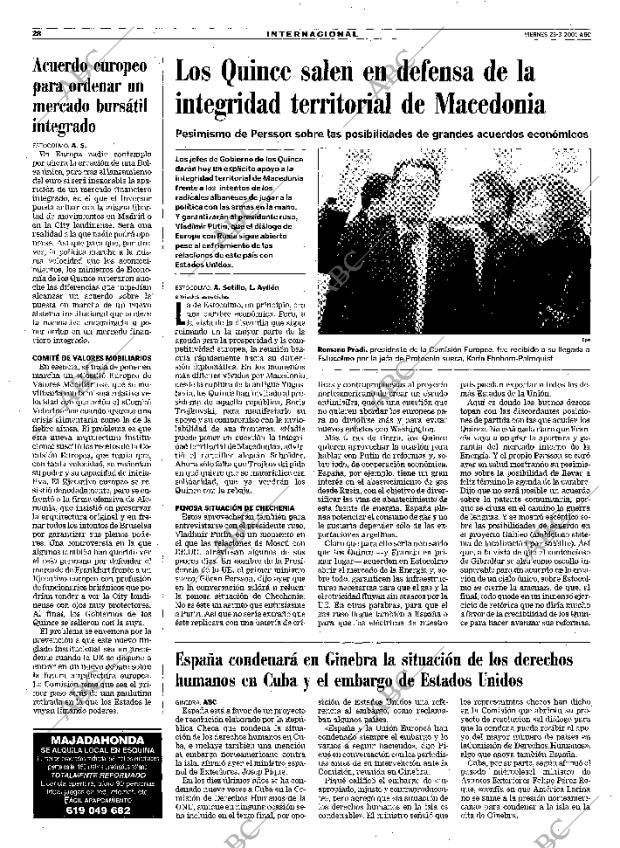 ABC MADRID 23-03-2001 página 28