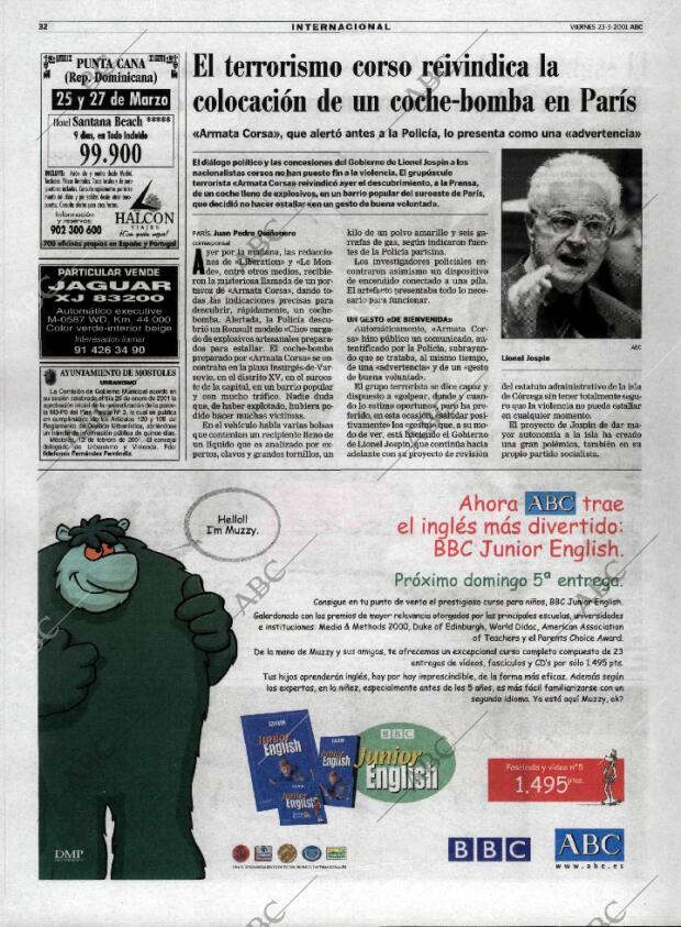 ABC MADRID 23-03-2001 página 32