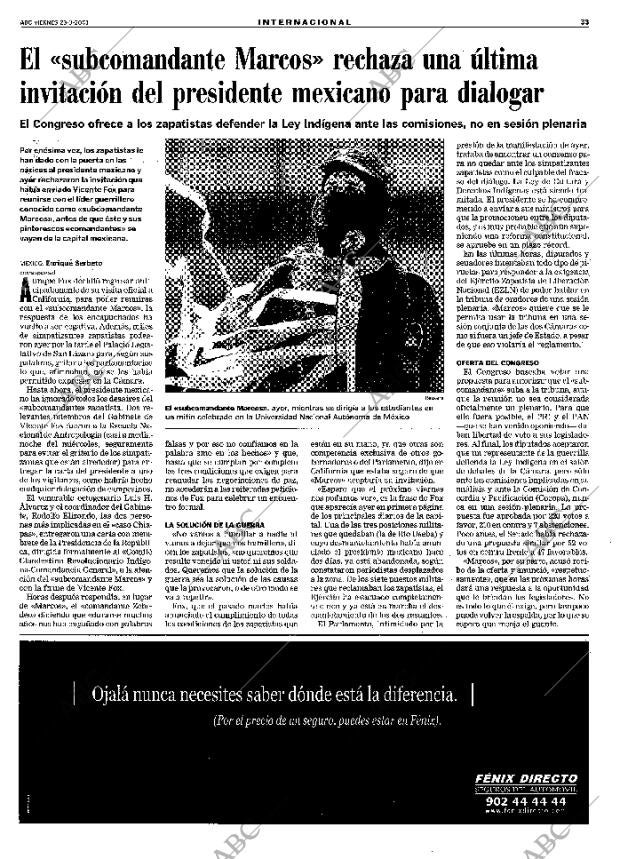 ABC MADRID 23-03-2001 página 33