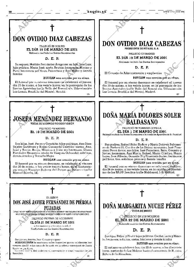 ABC MADRID 23-03-2001 página 68