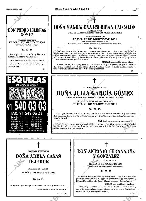 ABC MADRID 23-03-2001 página 69