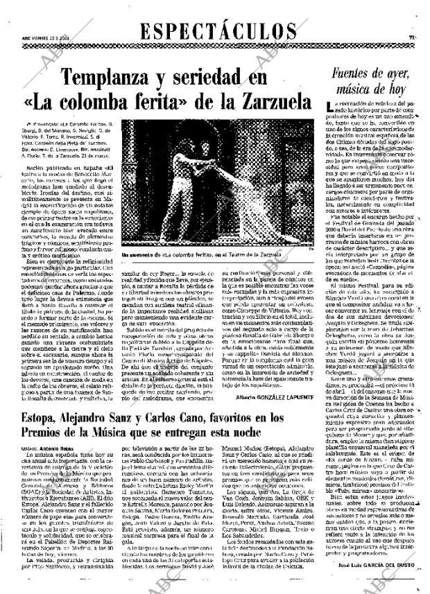 ABC MADRID 23-03-2001 página 71