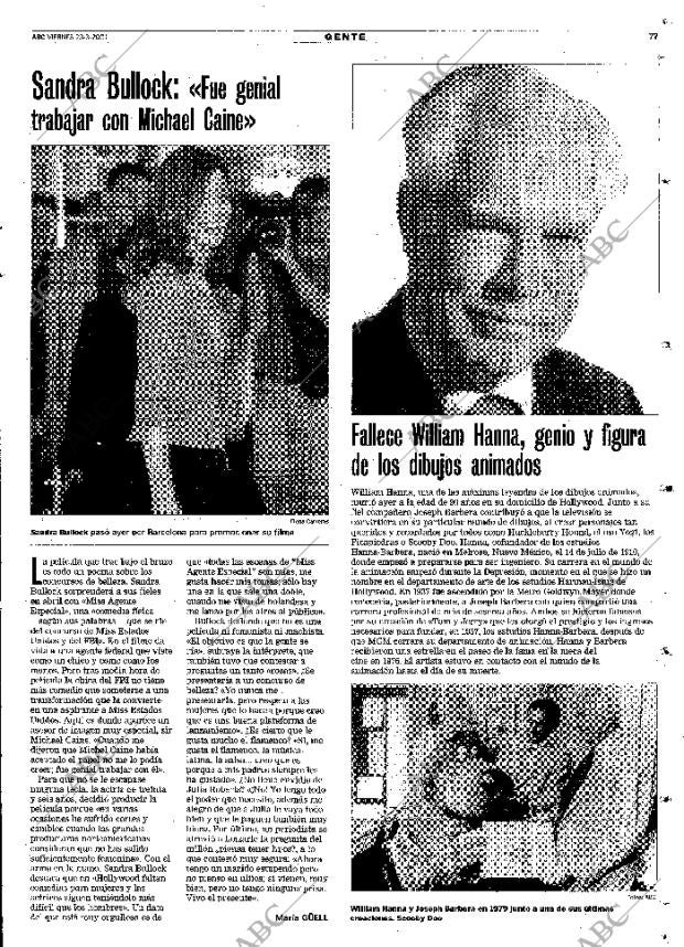 ABC MADRID 23-03-2001 página 77