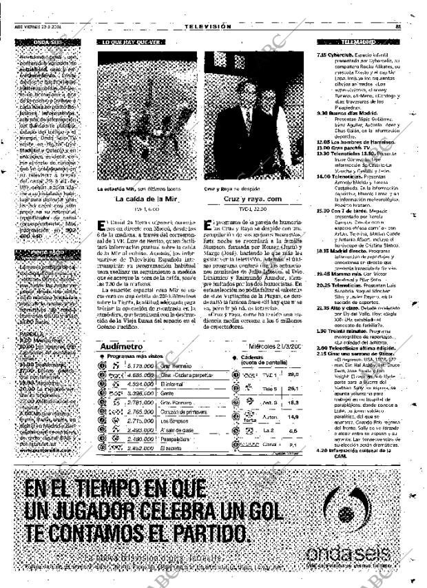 ABC MADRID 23-03-2001 página 81