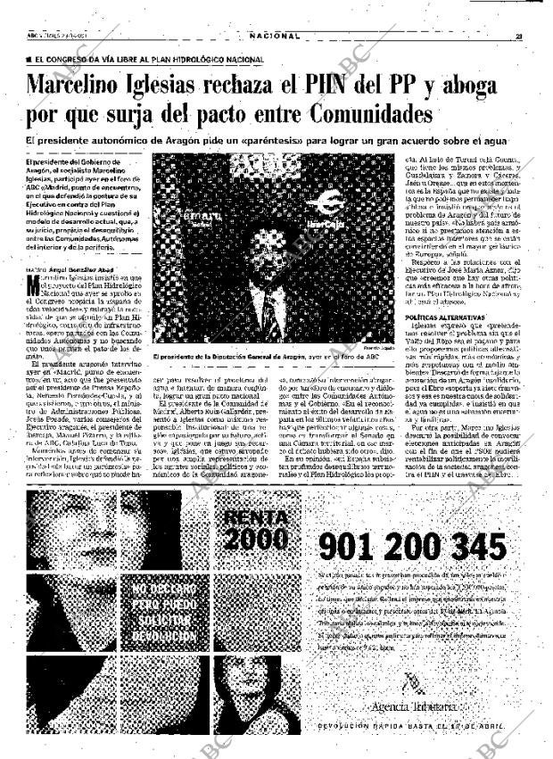 ABC SEVILLA 23-03-2001 página 21