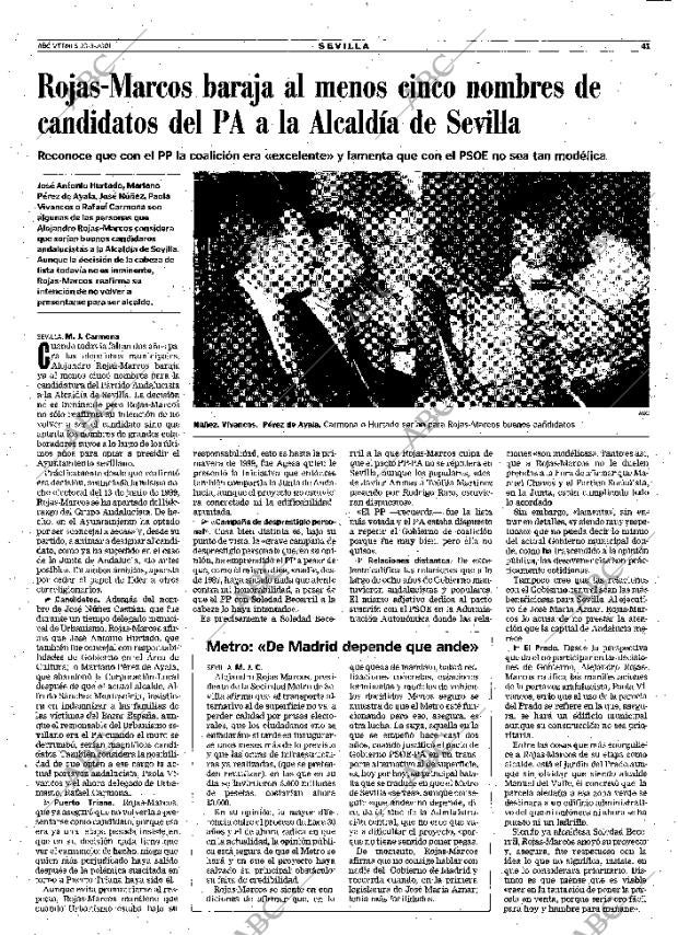 ABC SEVILLA 23-03-2001 página 41