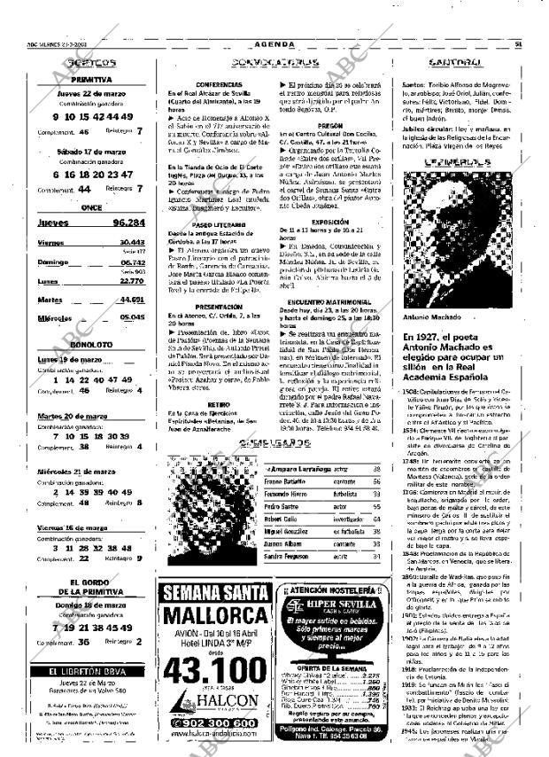ABC SEVILLA 23-03-2001 página 51