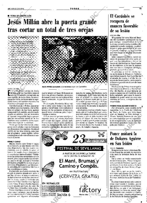 ABC SEVILLA 23-03-2001 página 75