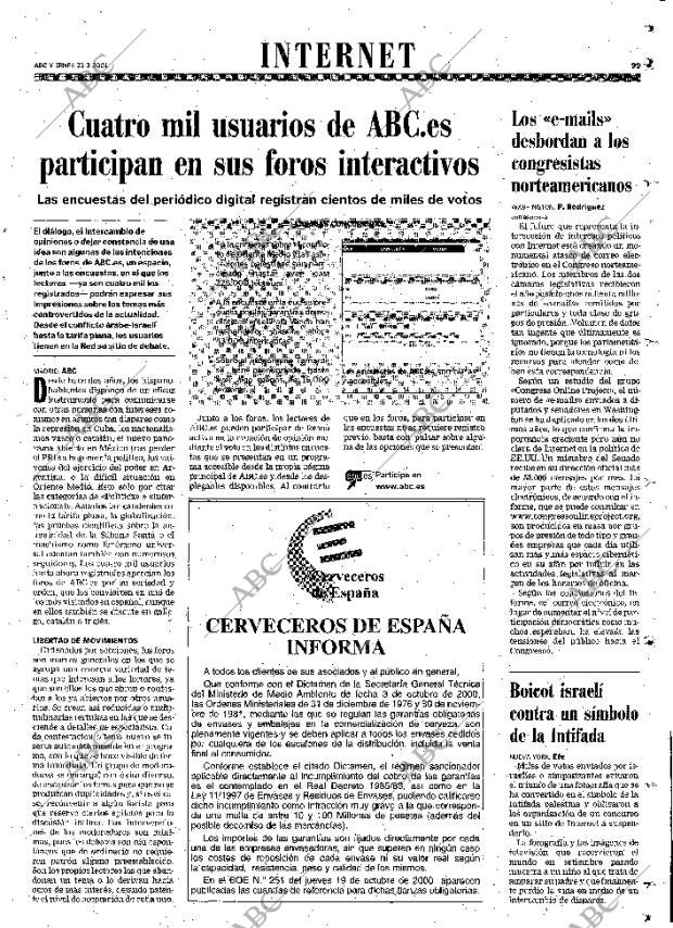ABC SEVILLA 23-03-2001 página 99