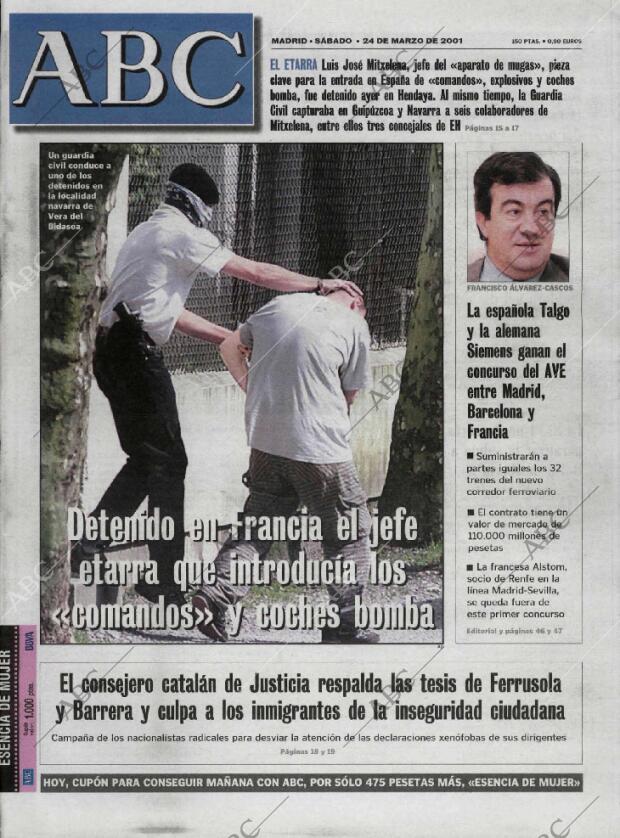 ABC MADRID 24-03-2001 página 1