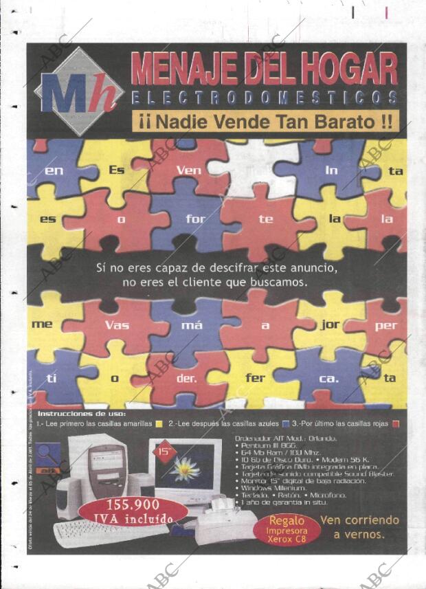 ABC MADRID 24-03-2001 página 132