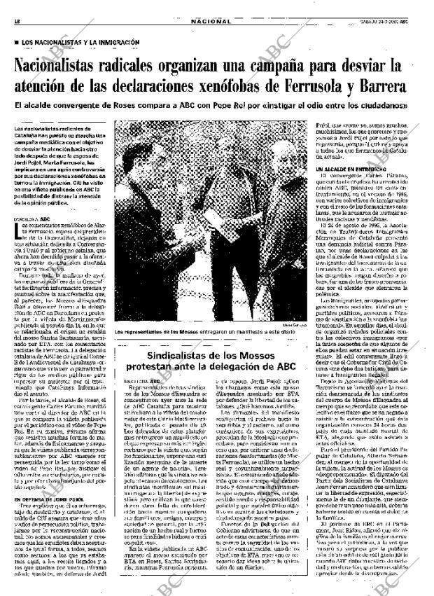 ABC MADRID 24-03-2001 página 18