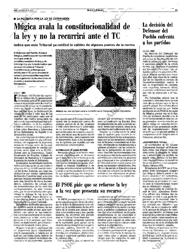 ABC MADRID 24-03-2001 página 23
