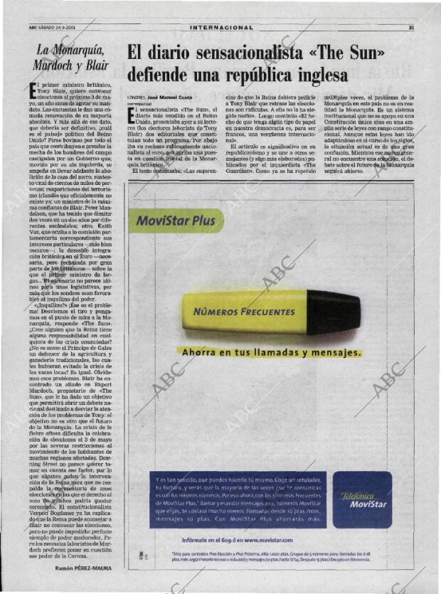 ABC MADRID 24-03-2001 página 31