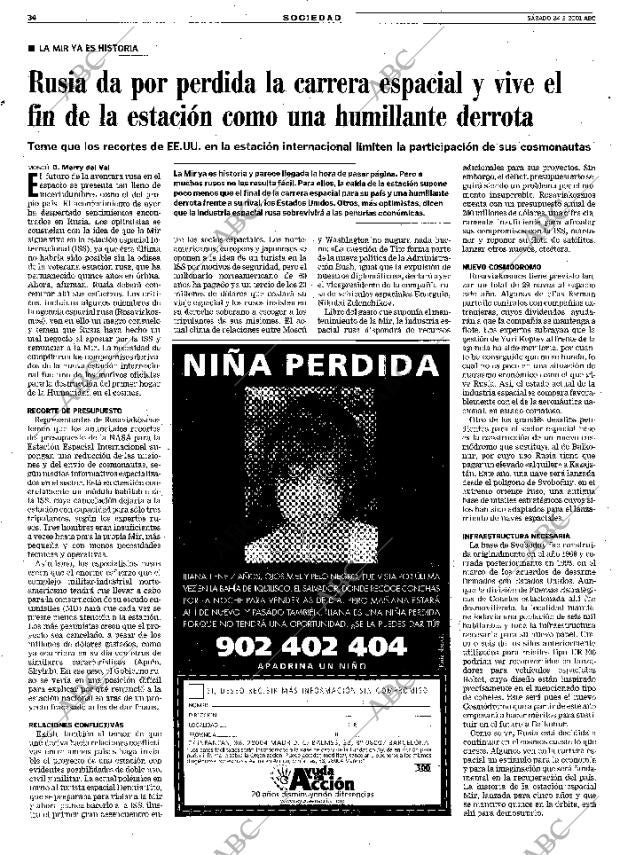 ABC MADRID 24-03-2001 página 34