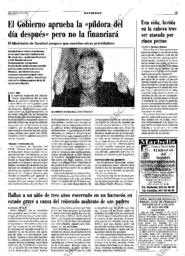 ABC MADRID 24-03-2001 página 39