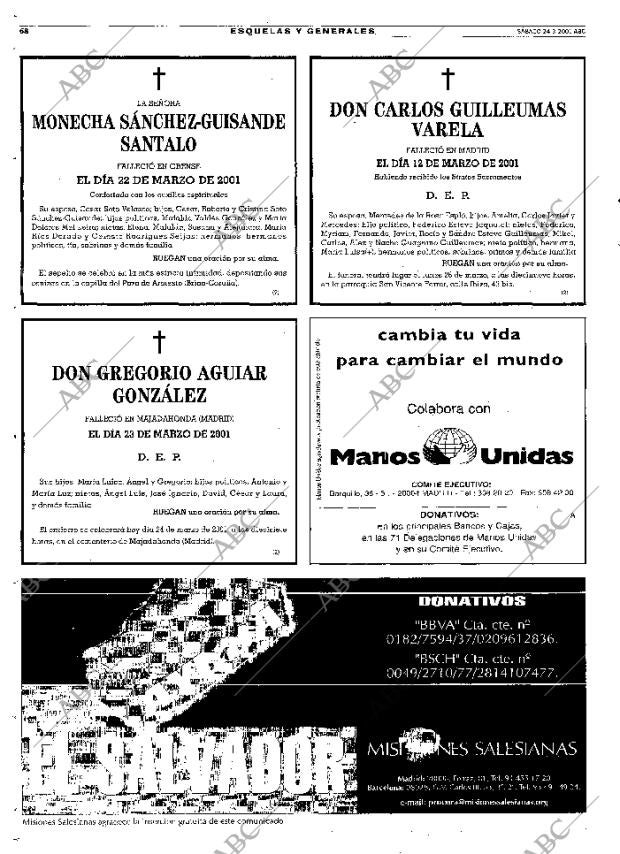 ABC MADRID 24-03-2001 página 68