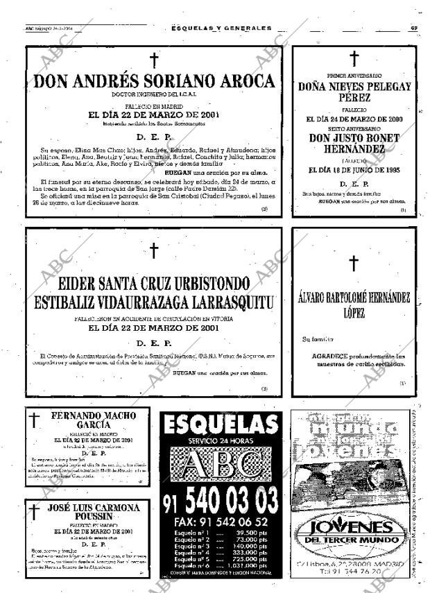 ABC MADRID 24-03-2001 página 69