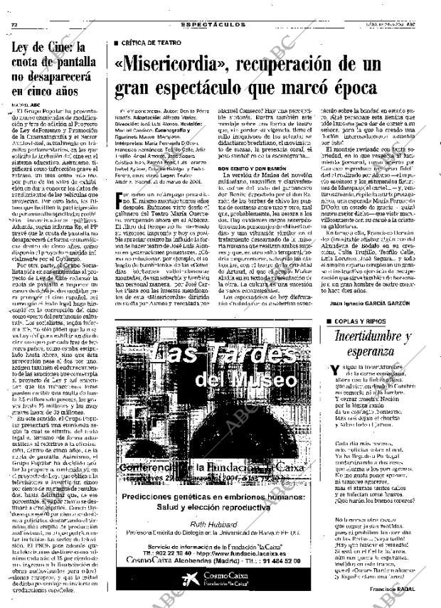 ABC MADRID 24-03-2001 página 72