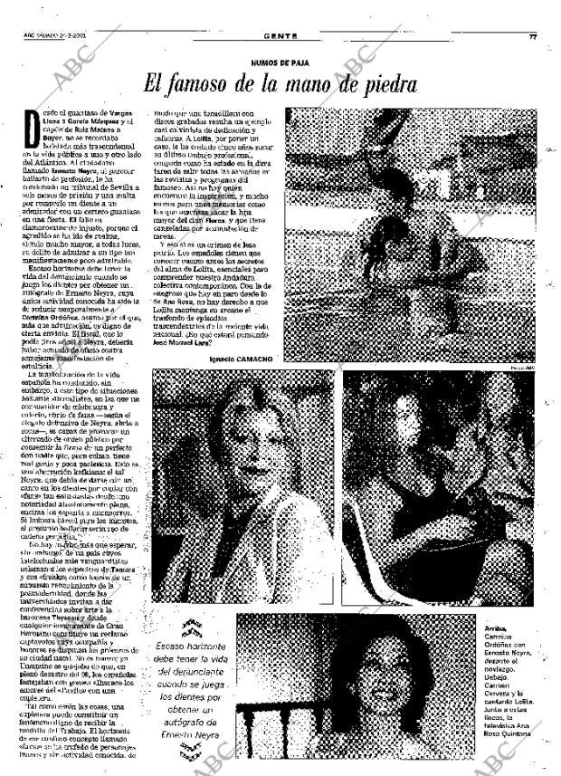 ABC MADRID 24-03-2001 página 77