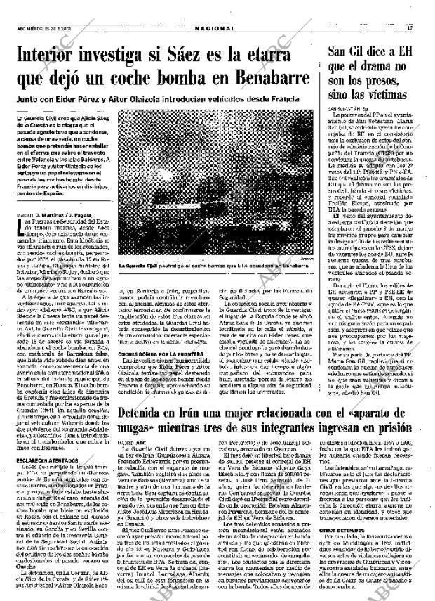 ABC MADRID 28-03-2001 página 17