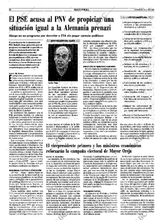 ABC MADRID 28-03-2001 página 18