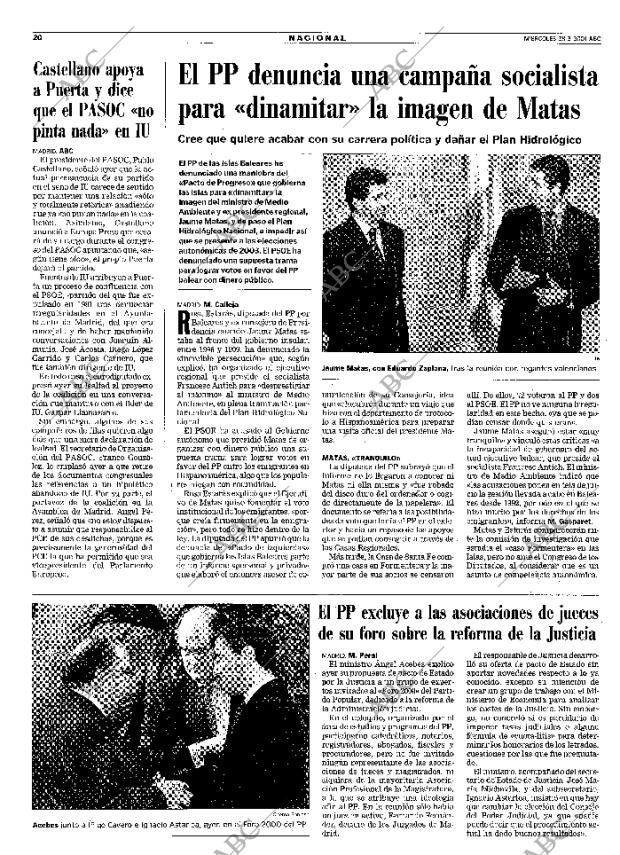 ABC MADRID 28-03-2001 página 20