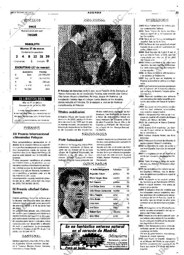 ABC MADRID 28-03-2001 página 65