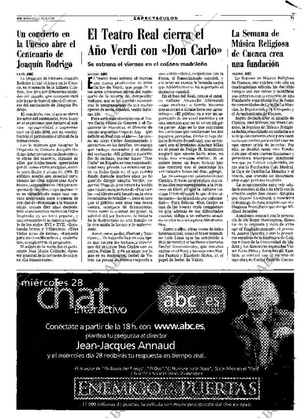 ABC MADRID 28-03-2001 página 71
