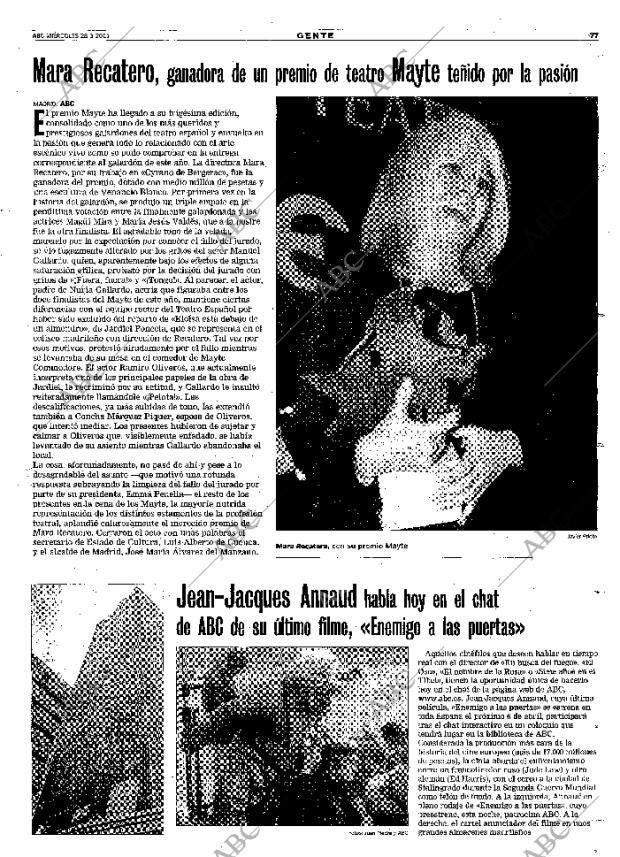 ABC MADRID 28-03-2001 página 77