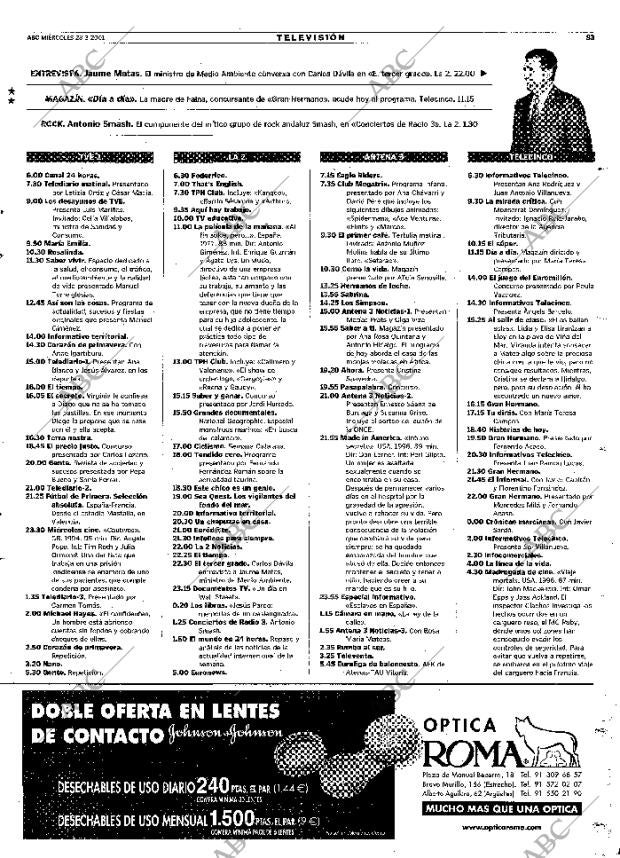 ABC MADRID 28-03-2001 página 83