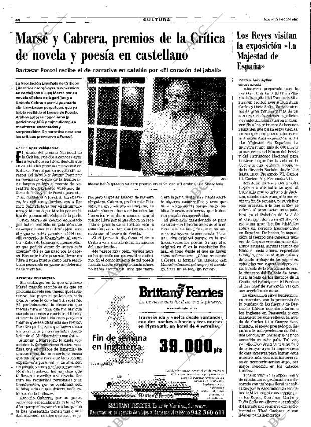 ABC MADRID 01-04-2001 página 44