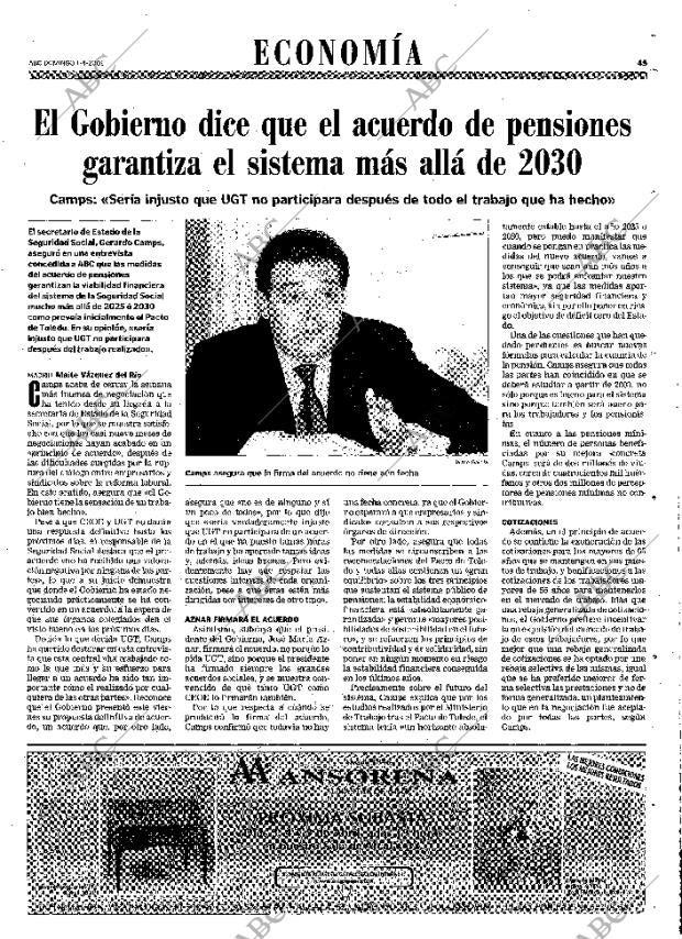 ABC MADRID 01-04-2001 página 45