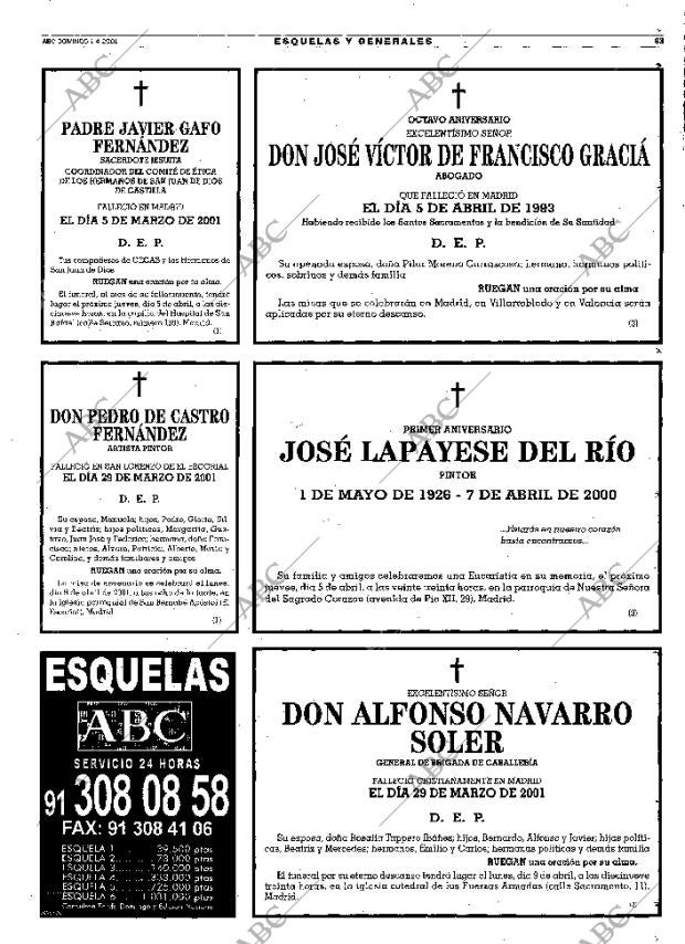 ABC MADRID 01-04-2001 página 63
