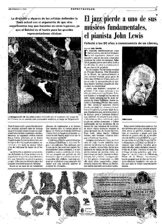 ABC MADRID 01-04-2001 página 71
