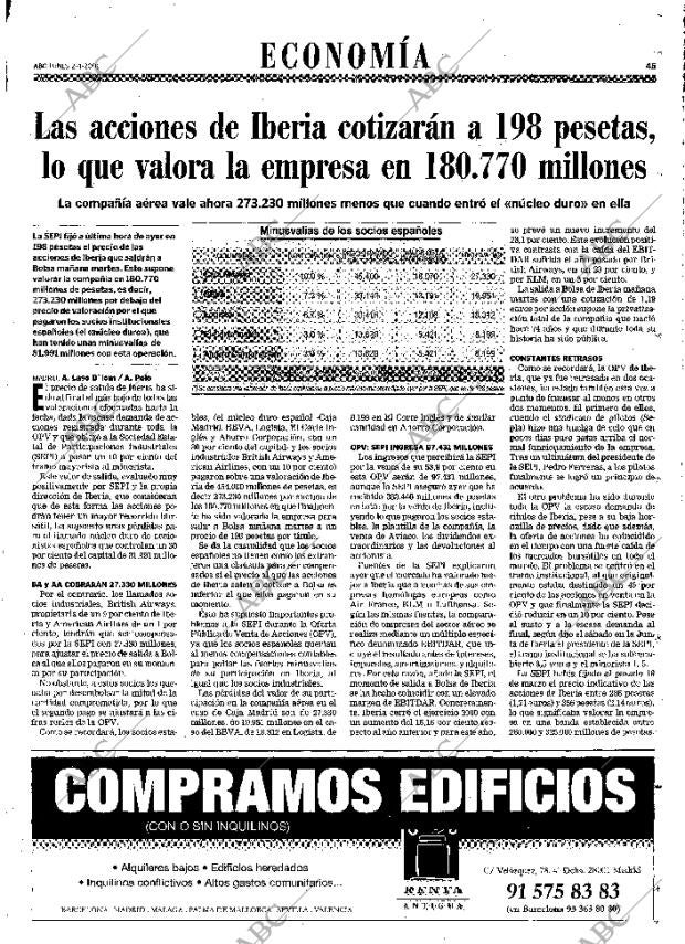 ABC MADRID 02-04-2001 página 45
